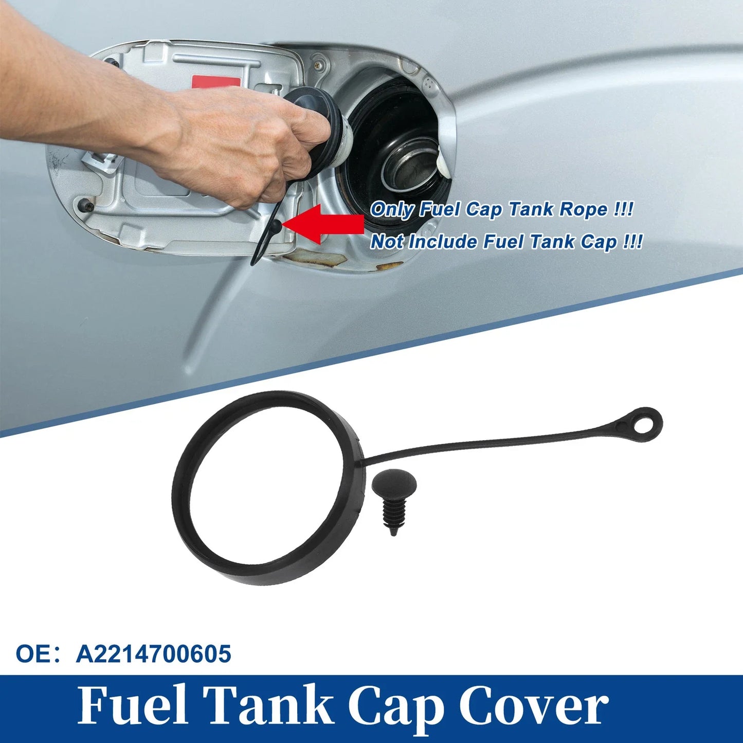 Fuel Tank Cap Tether Rope for Mercedes-Benz E320 (2003-2009)