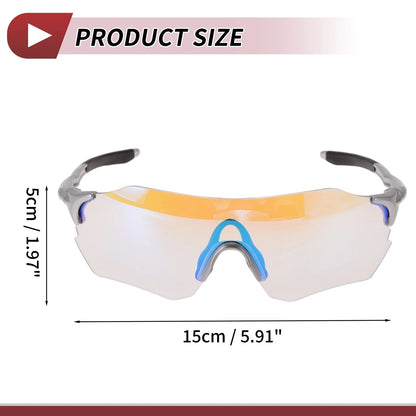 Set of 1 Motorcycle Riding Goggles for Various Models (Light Blue Lens)