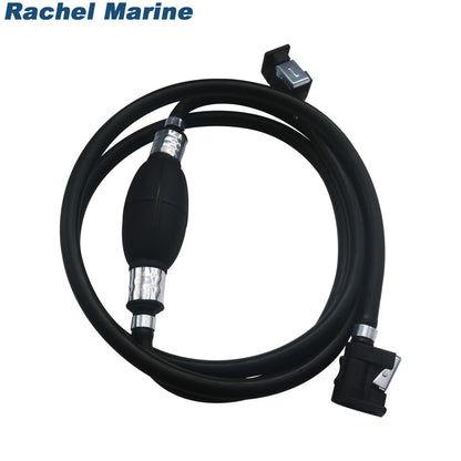 Fuel Gas Hose Line Assembly with Primer Bulb for Marine Outboard Motors