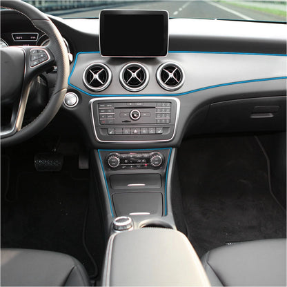 10m Light Blue Interior Gap Door Edge Trim Strip for Universal Cars
