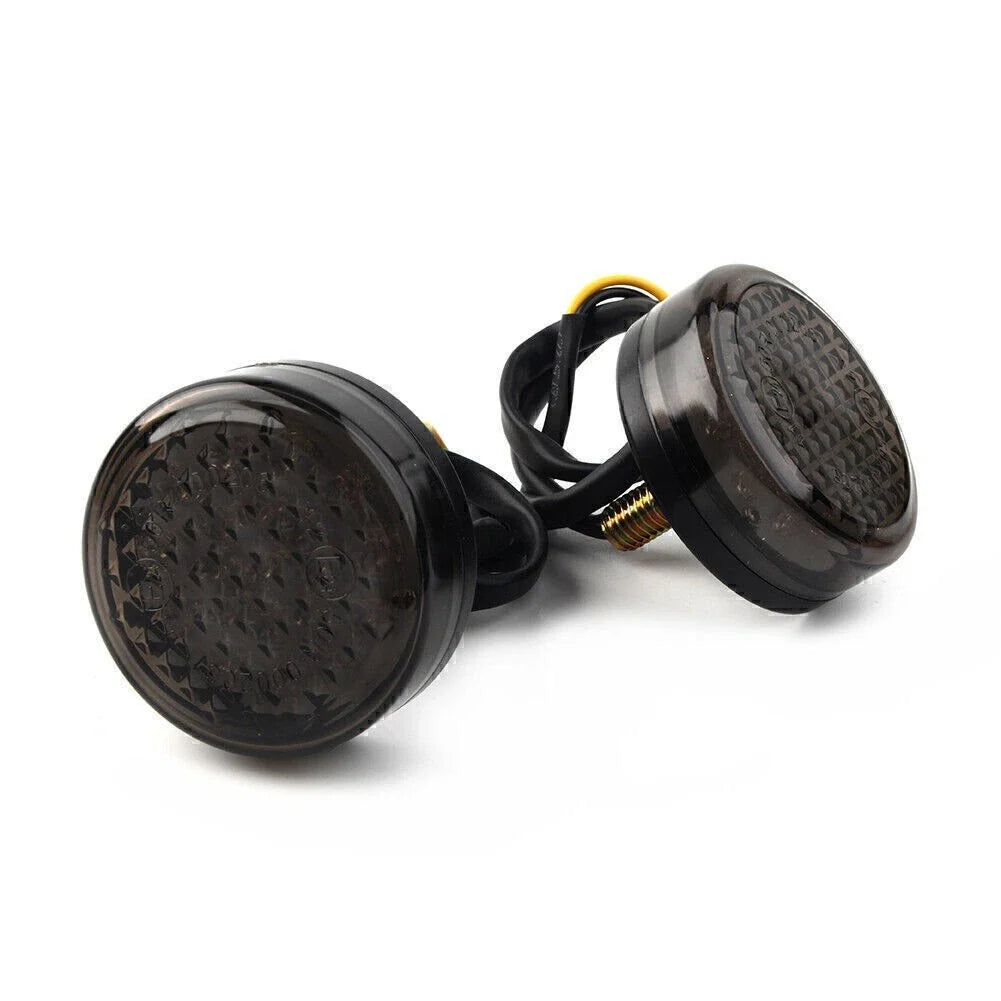 12V LED Round Smoke Turn Signal Indicator Light for Car (No Year Specified)