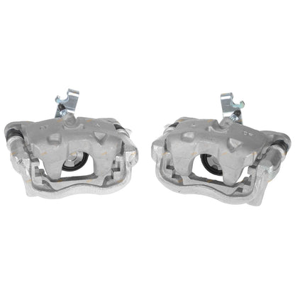 Set of 2 Rear Disc Brake Calipers and Pads for Mazda 3 (2014–2019)