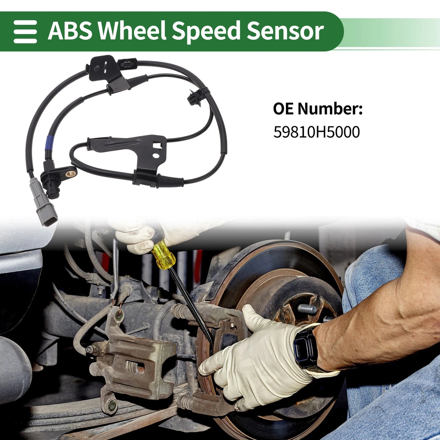 ABS Wheel Speed Sensor No. 59810H5000 for Hyundai Accent (2018–2022)