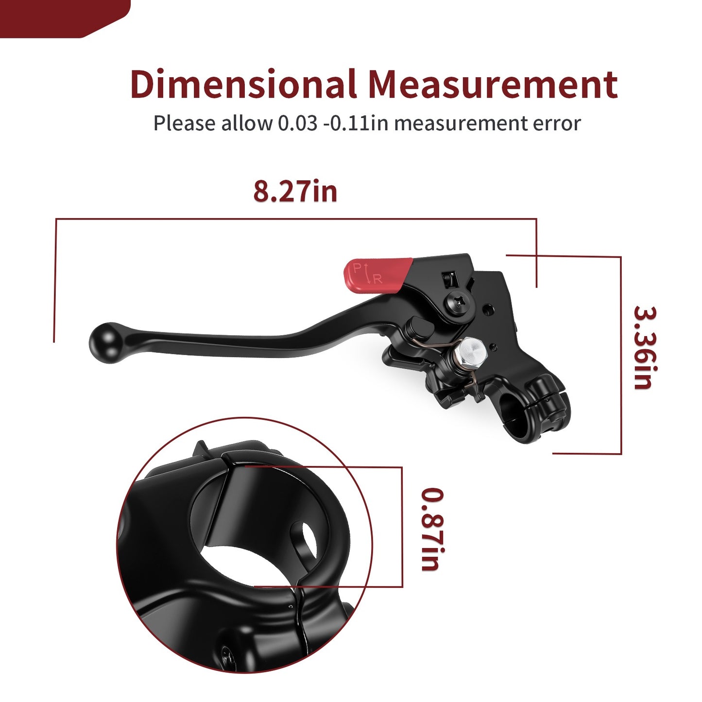Left Hand Rear Brake Lever for Honda Foreman Rubicon 500 (2015–2019)