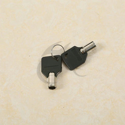 Saddlebags Black Latch Chrome Bracket for Harley Softail (1984 - 2017)