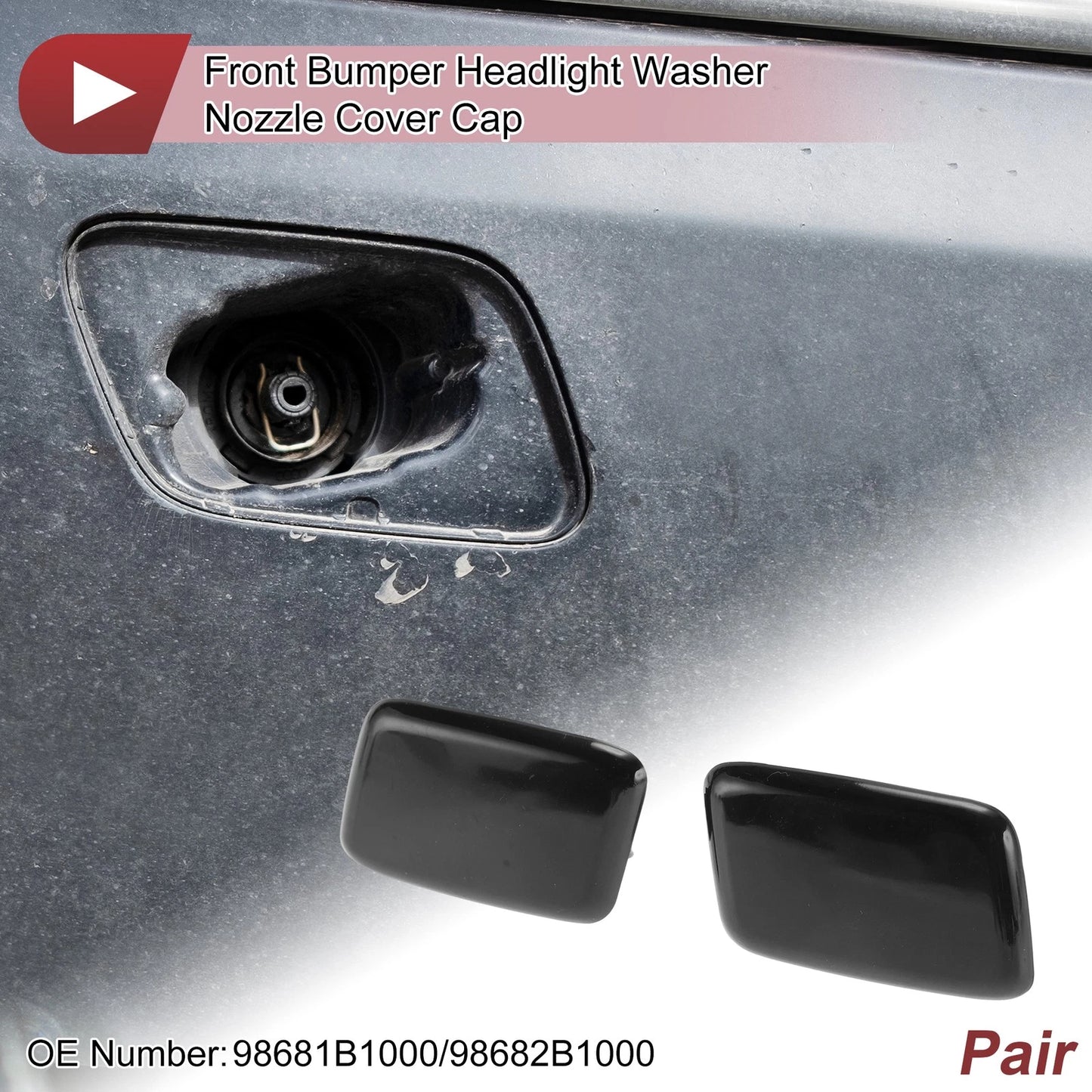 Headlight Washer Nozzle Cover Cap 98681B1000 for Hyundai
