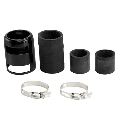 36" Universal Black Flex Radiator Hose Stainless Steel Aluminium with End Cap