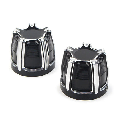 Front Axle Nut Cap Covers for Harley Softail Touring Street Glide
