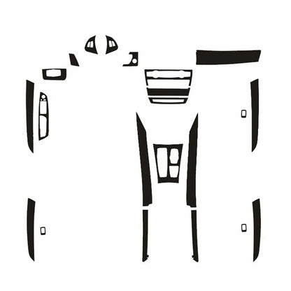 Interior Stickers / Black Carbon Fiber for BMW X5 X6 (2008–2014)
