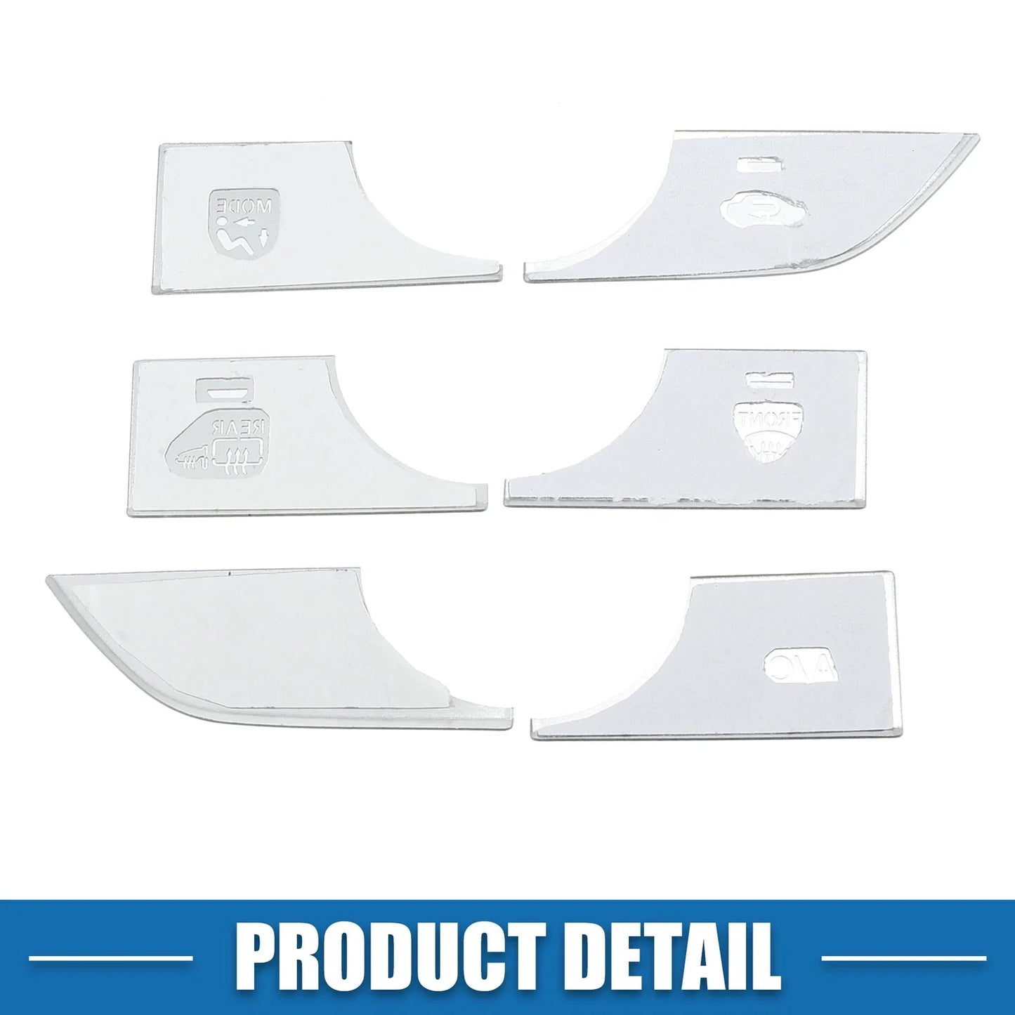 AC Button Cover Trim for Honda Civic 11th Gen (2022-2023) - Aluminum Alloy Silver