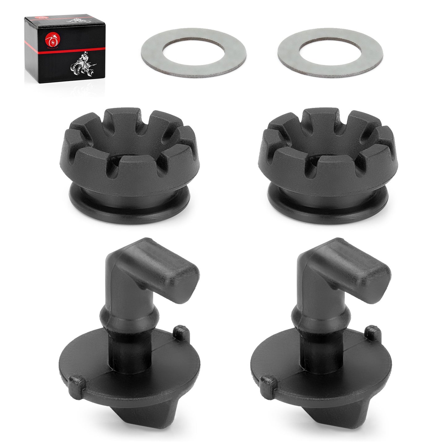 2X Hood Latch Toggles Grommets Washer Kit for Polaris RZR S 800 (2011–2019)