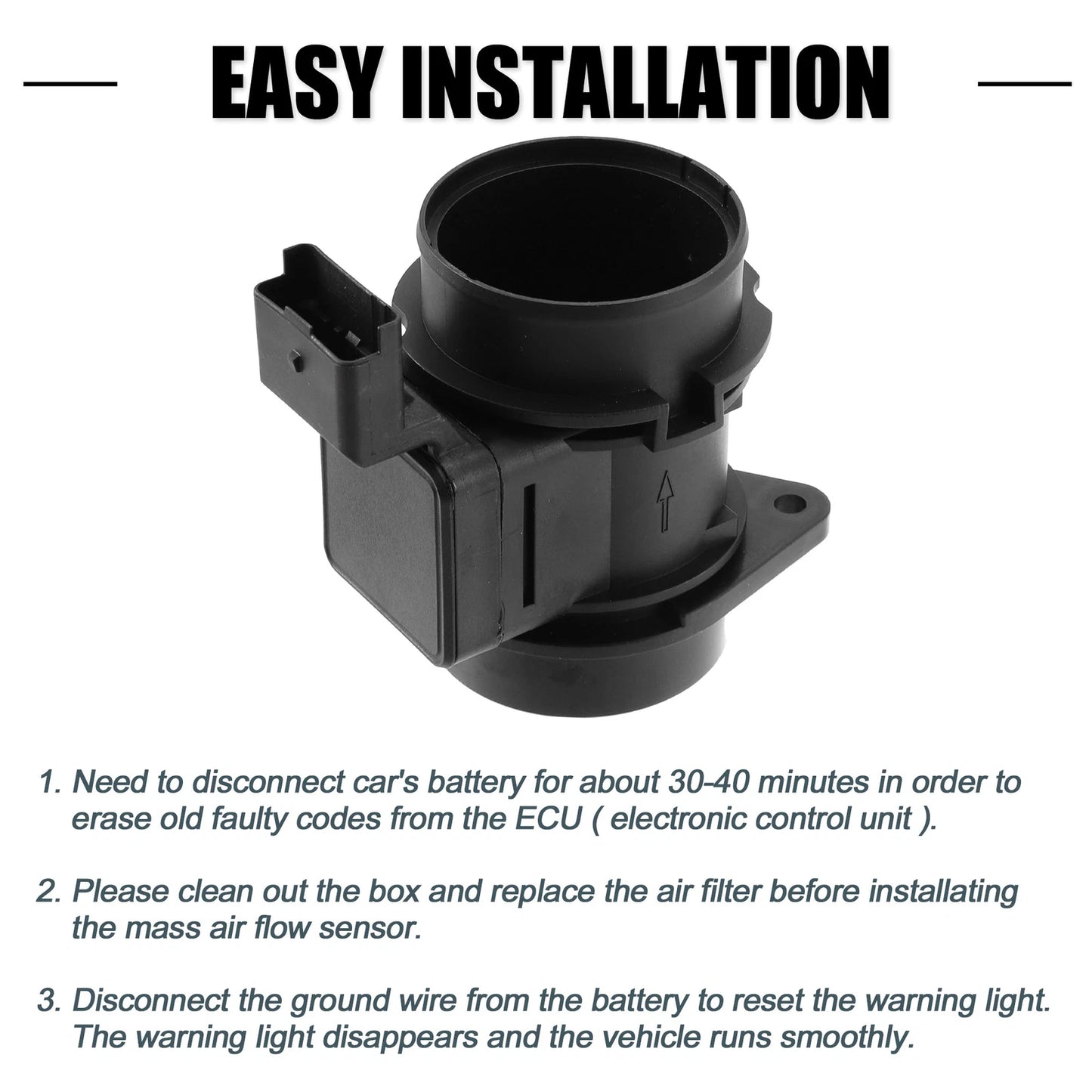 Mass Air Flow Sensor 5WK9631 for Citroen C2 C3, Ford, Peugeot