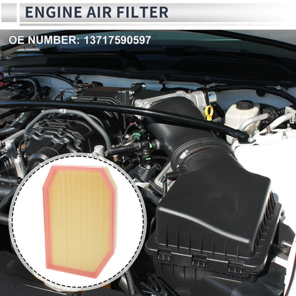 1 x Engine Air Filter for BMW 5 Series Long life (2009 - 2011)