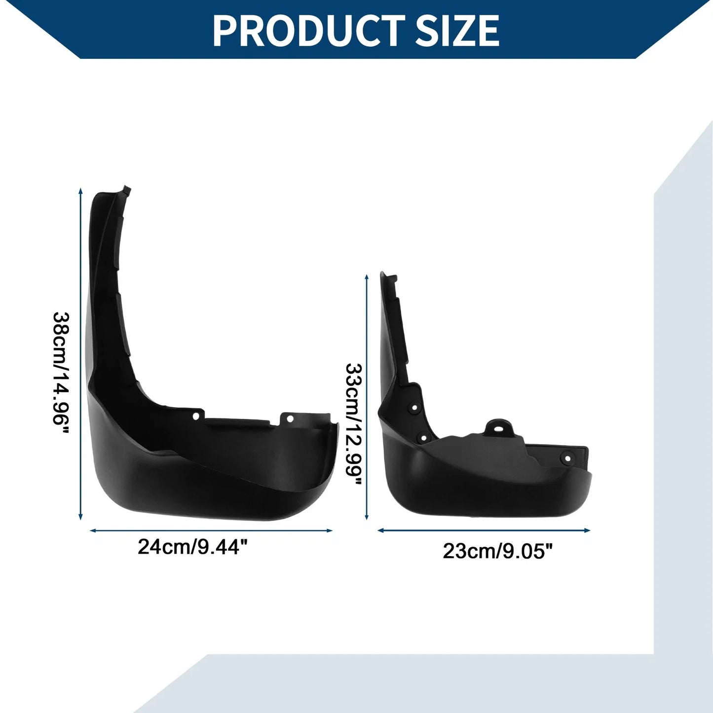 Mud Flaps Splash Guards Set for Mercedes-Benz R Class (2011-2019)
