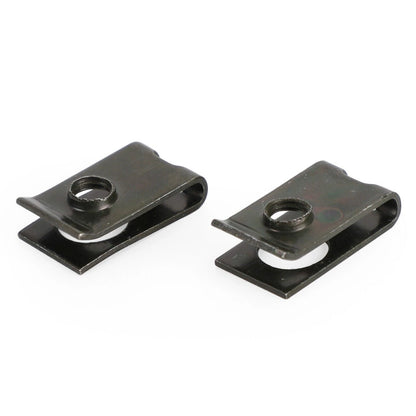 10pcs M5 5mm Speed Nuts for Universal Motorcycle (Galvanized Snap Nuts)