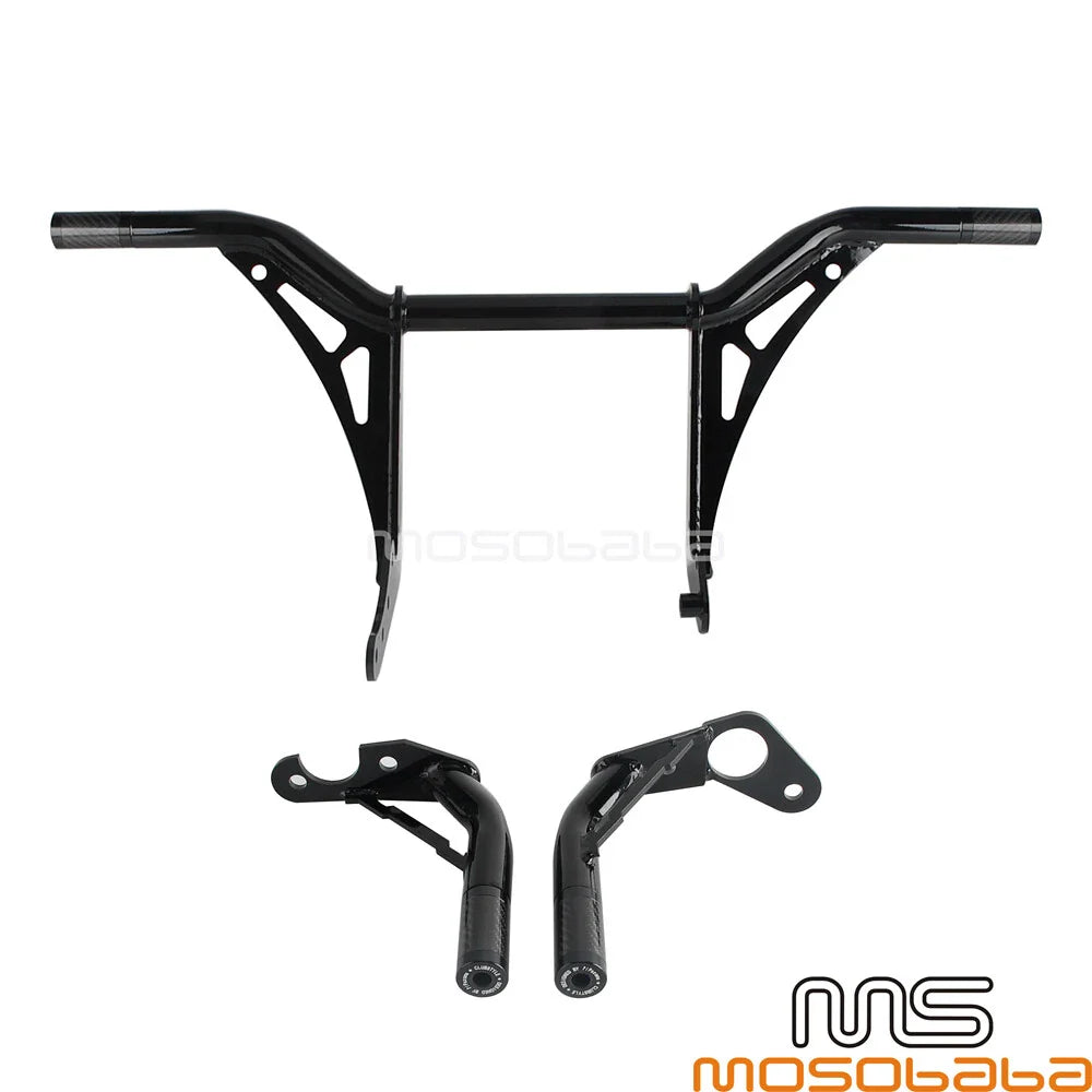 Front & Rear Engine Guard Crash Bar for Harley Softail Low Rider (2007-2023)