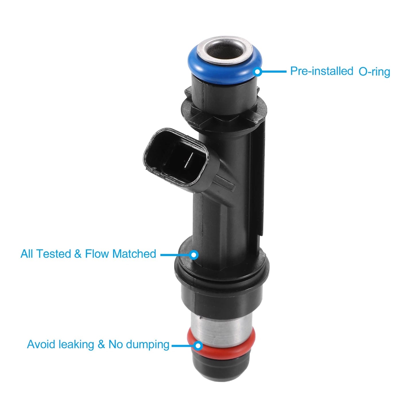 Set of 4 Fuel Injectors 96386780 25334150 832-11209 for Chevy Aveo (2004–2005)