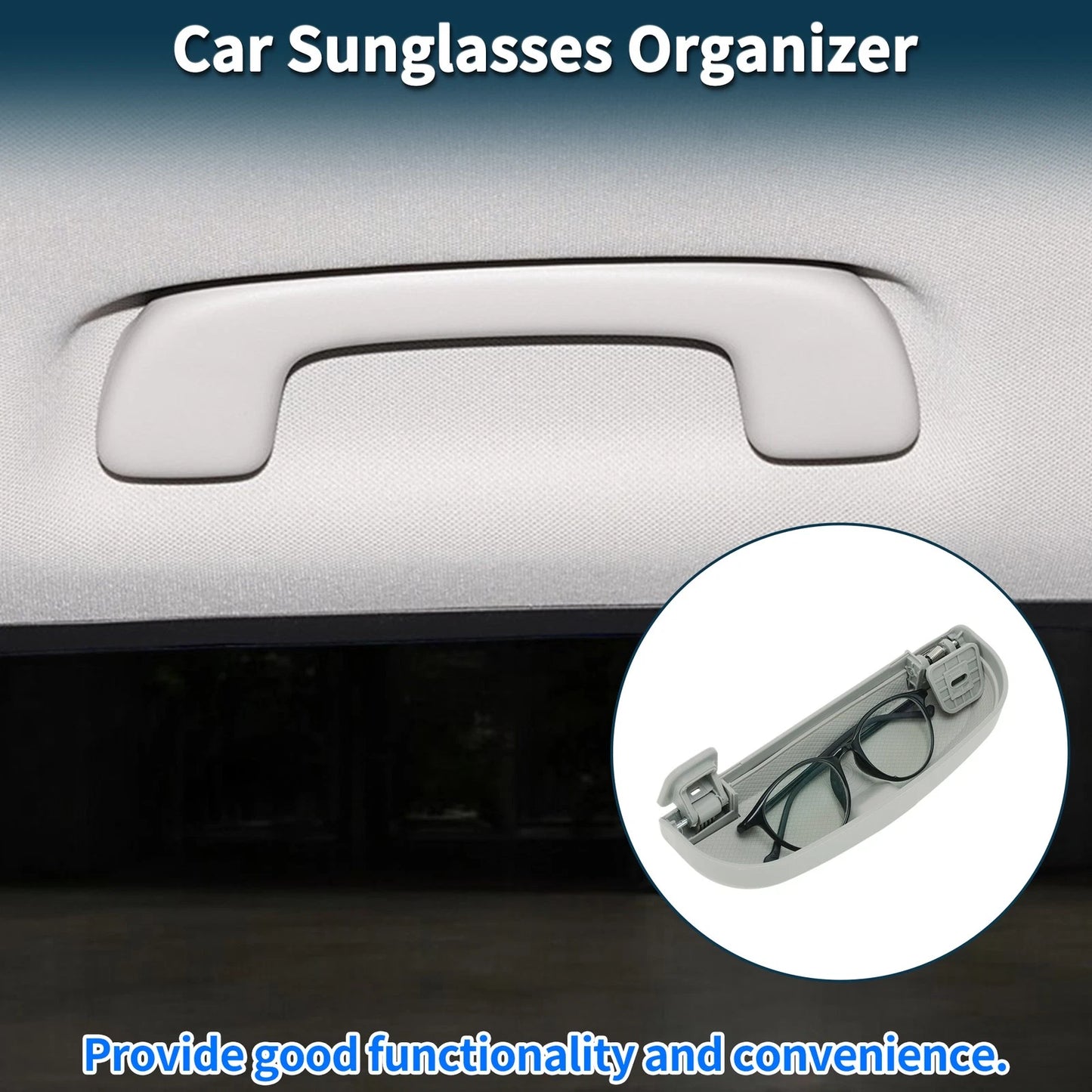 Sunglasses Case for Ford Puma MK2 (2020–2025) Eyeglasses Holder Grey