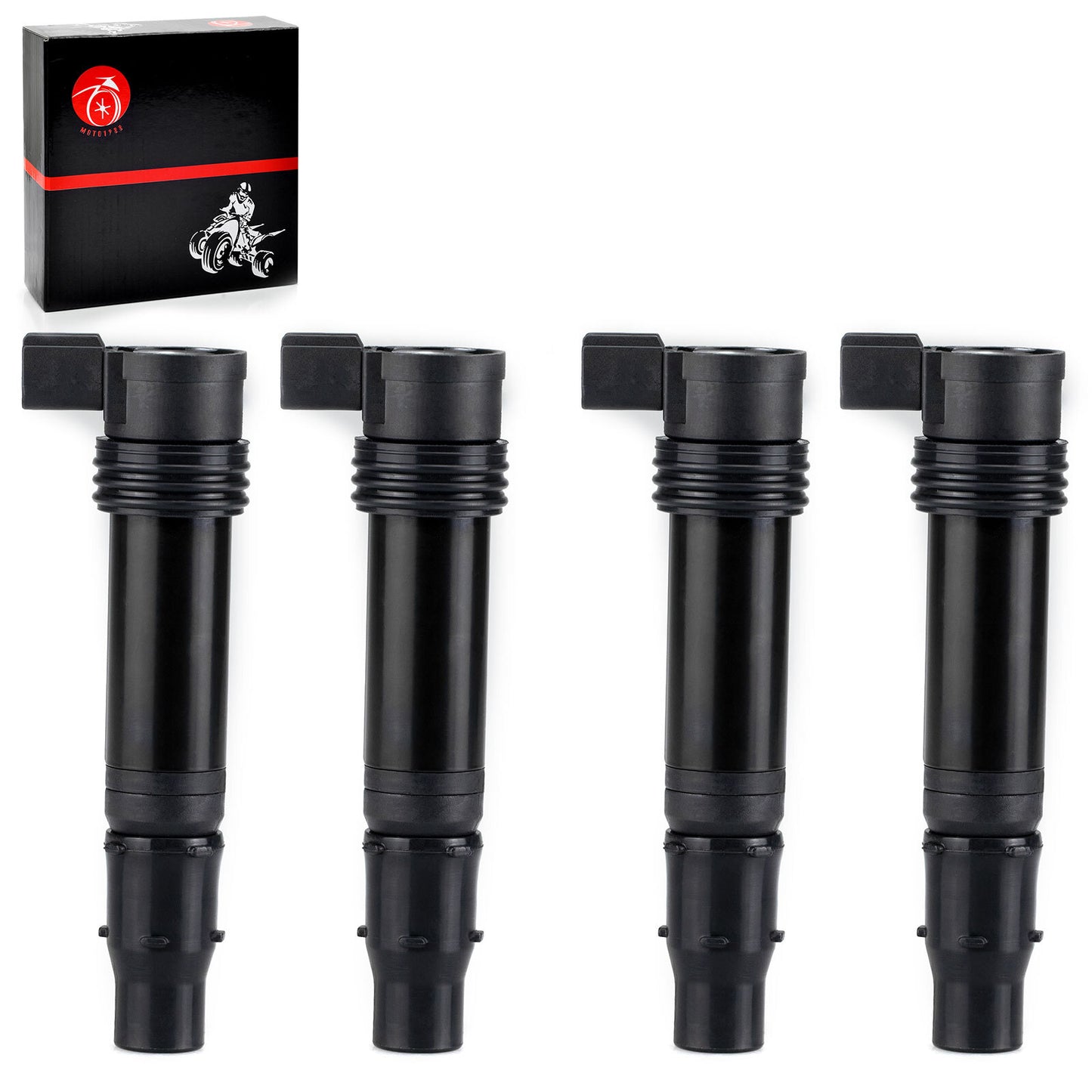 Set of 4 Ignition Coils for Kawasaki Ninja ZX600 ZX-6R (2003–2018)