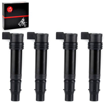 Set of 4 Ignition Coils for Kawasaki Ninja ZX600 ZX-6R (2003–2018)