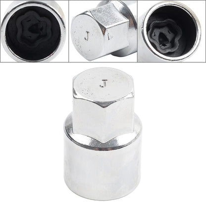 Wheel Lock Key Lug Nuts for Ford Mustang F-150 (Fits 2015–2023)