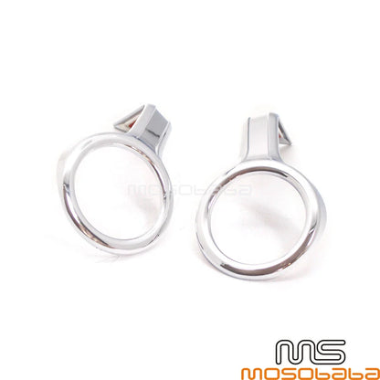 2.5" Chrome Fog Light Trim Ring for Honda Goldwing F6B GL1800 (2013-2017)