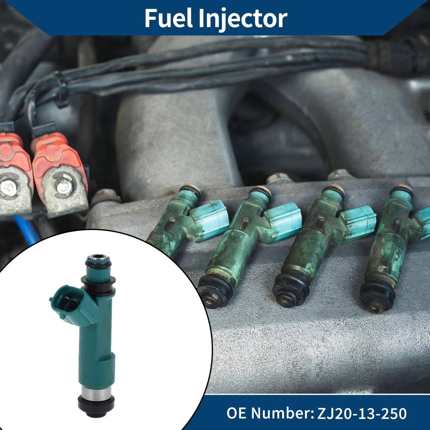 Fuel Injector No.ZJ20-13-250 for Mazda 2 1.5 (2011–2014)