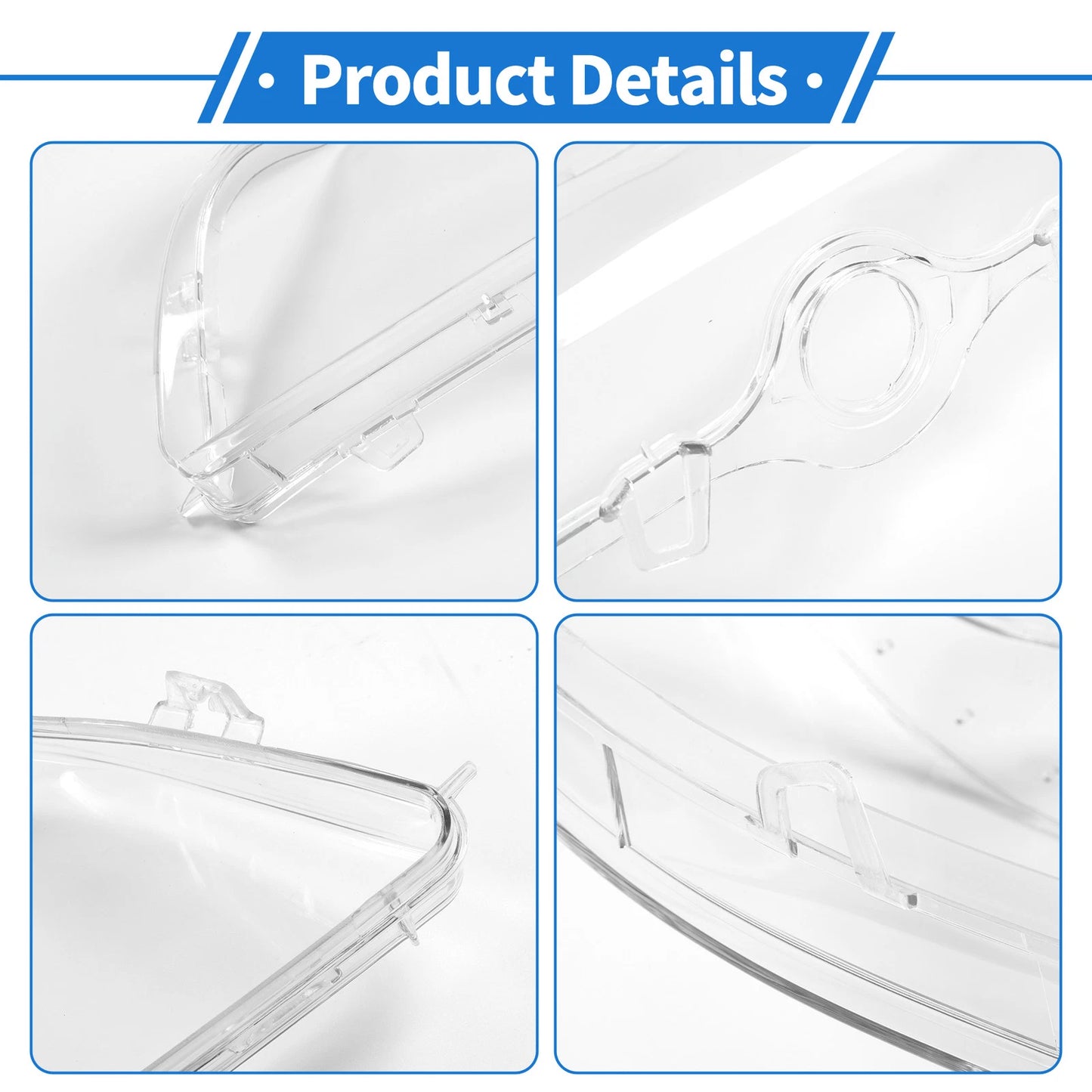 1 Pc Headlight Lens Cover for BMW 5 Series E39 (1996–2003) No. 63128375301