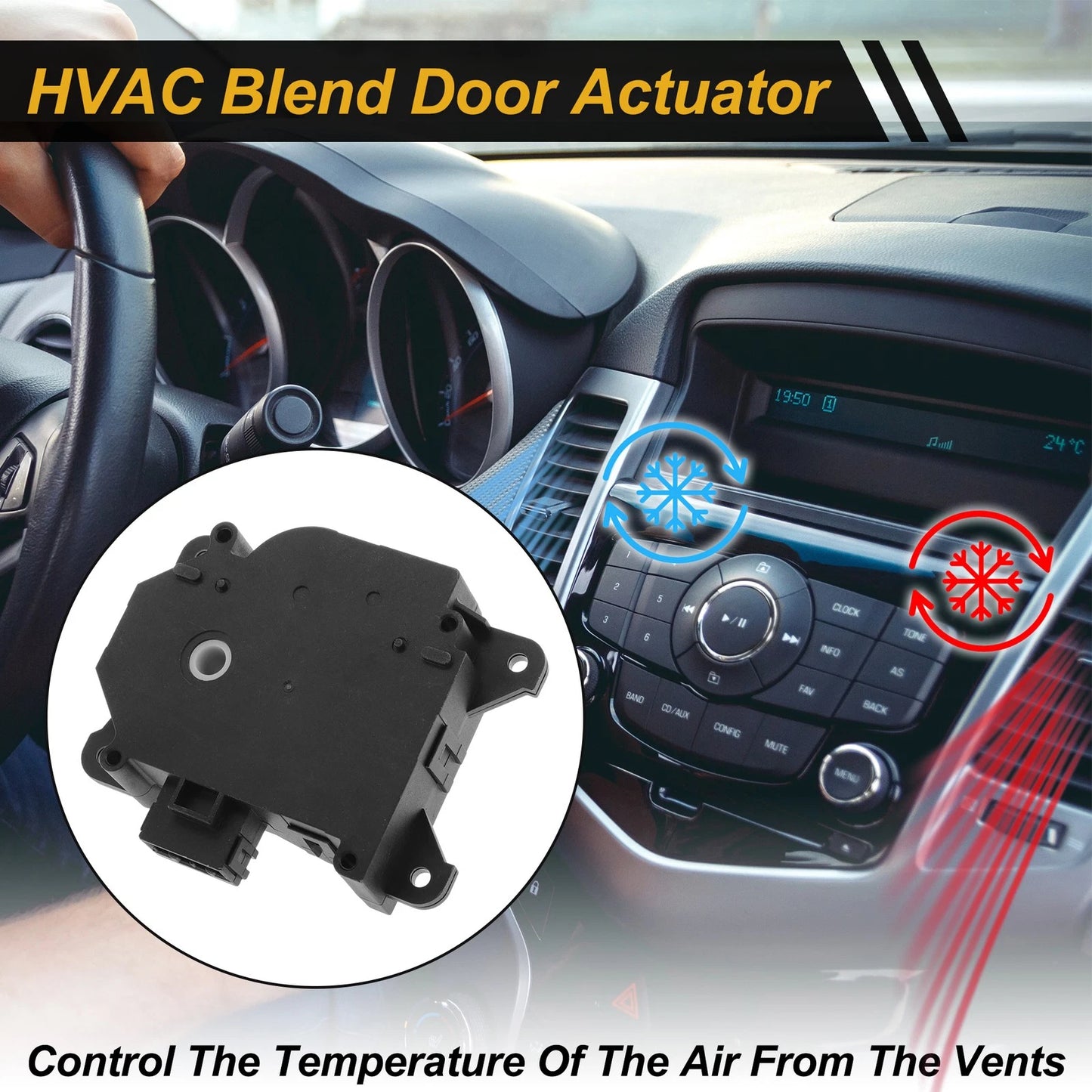 HVAC Heater Blend Door Actuator for Honda CR-V (2007–2011) No. 79350SNAA01