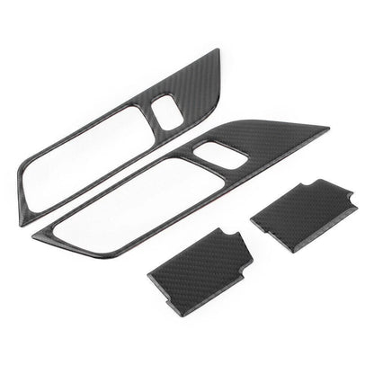 Carbon Fiber Interior Door Handle Frame Trim for Ford Mustang (2015–2019)
