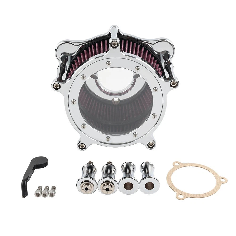 Chrome LED Fork Indicator Turn Signal Light for Harley Yamaha