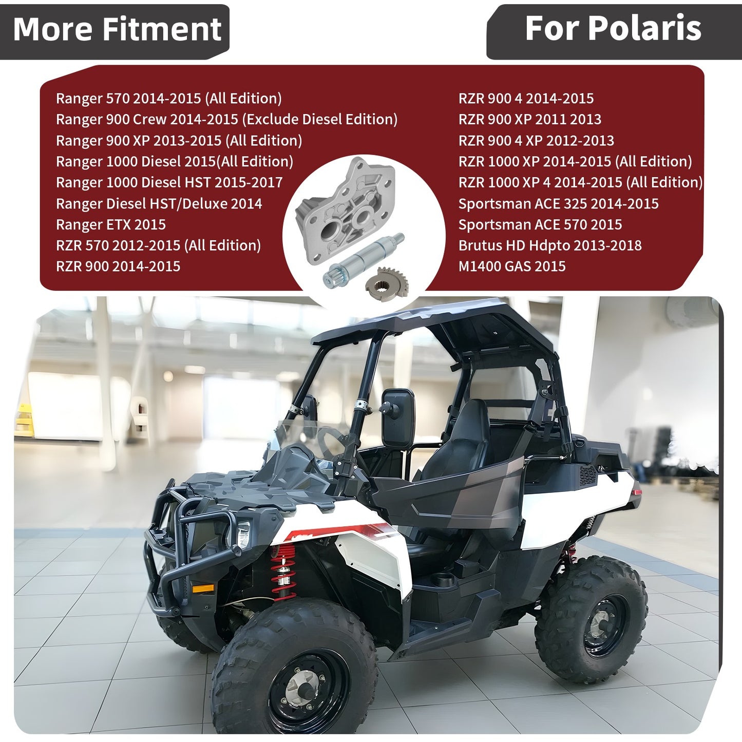 Gearcase Cover & Selector for Polaris Ranger RZR 570 900 1000 (2010–2023)