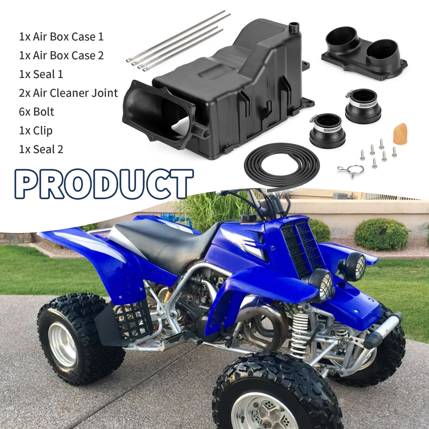 Airbox Case with Boots for Yamaha Banshee 350 (1987–2006)