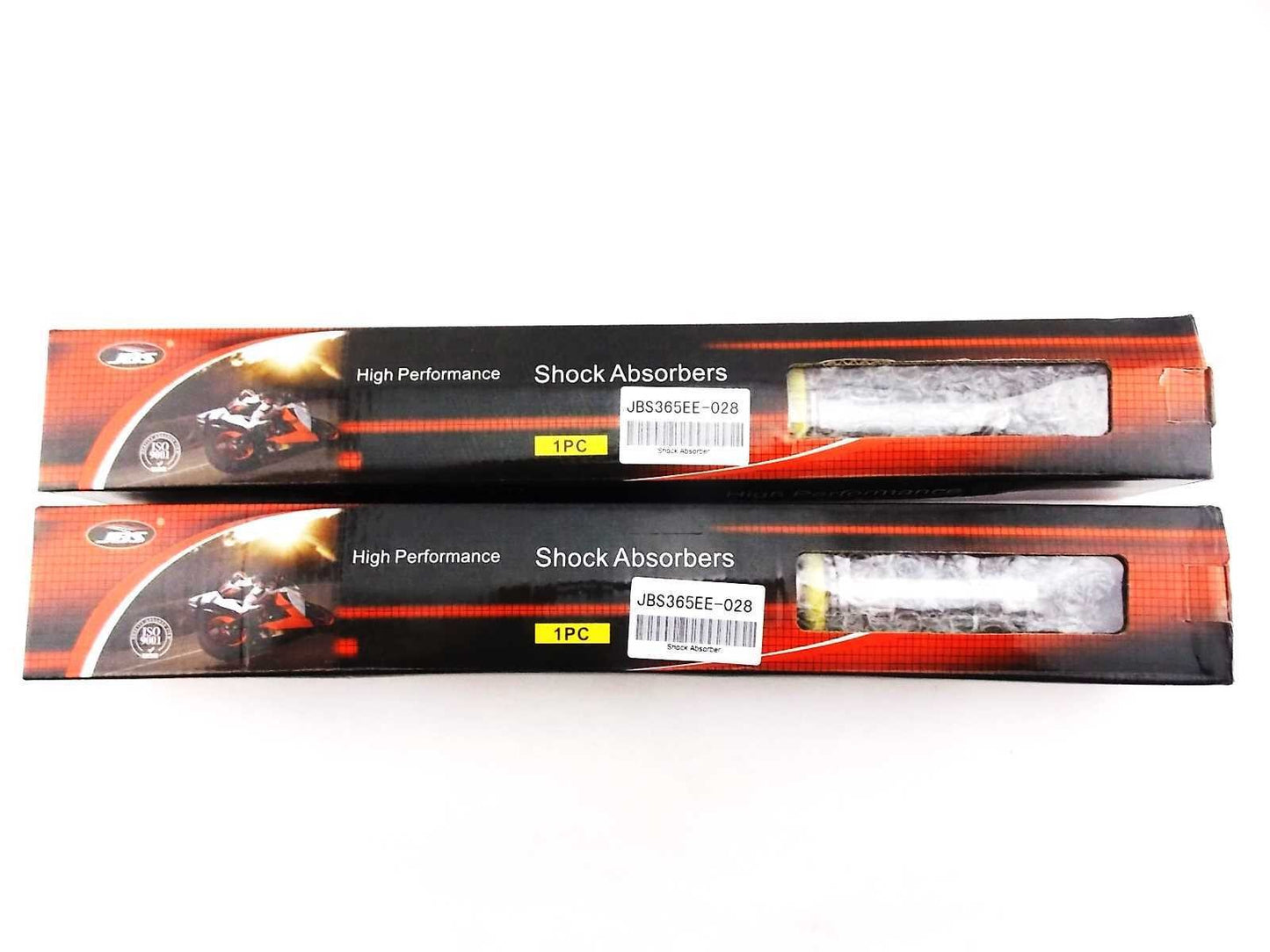 Set of 2 Shock Absorbers for Yamaha XT500 (1977–1981) Yellow/Chrome