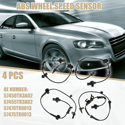4 x ABS Wheel Speed Sensors for Honda Civic (2012-2013)