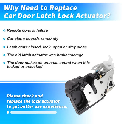 Rear Left Power Door Lock Actuator for Chevrolet Aveo (2004–2011) 96260995