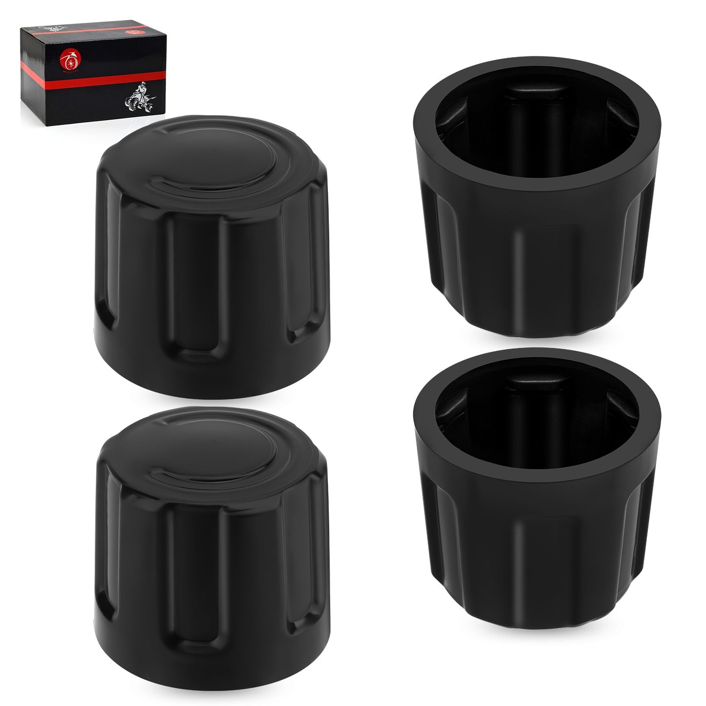 Set of 4 Center Hub Wheel Caps for Suzuki QuadMaster 50 (2002–2005)