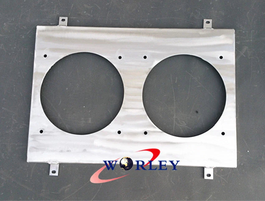 Aluminum Radiator Fan Shroud +  12" Fans for Nissan Silvia S14 S15 (1995-2002)