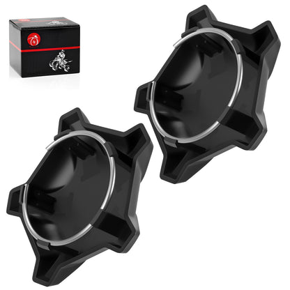 Set of 4 Matte Flash Black Rim Caps for Polaris RZR Turbo R (2022–2024)