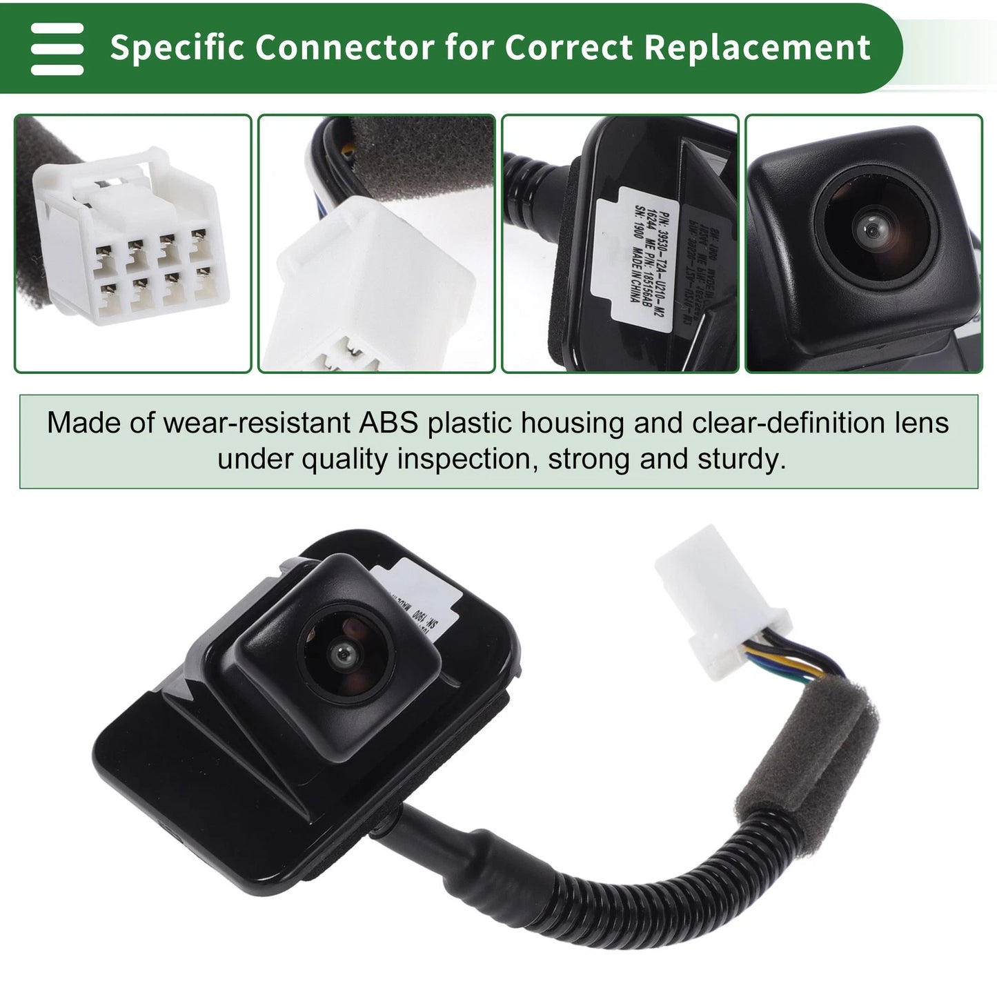 Rear View Camera for Honda Accord (2018–2023) 120-180°