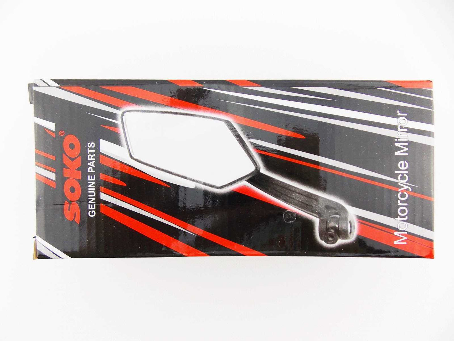Soko Mirrors for Honda NX400 Falcon (1999–2009) - Black White Hex