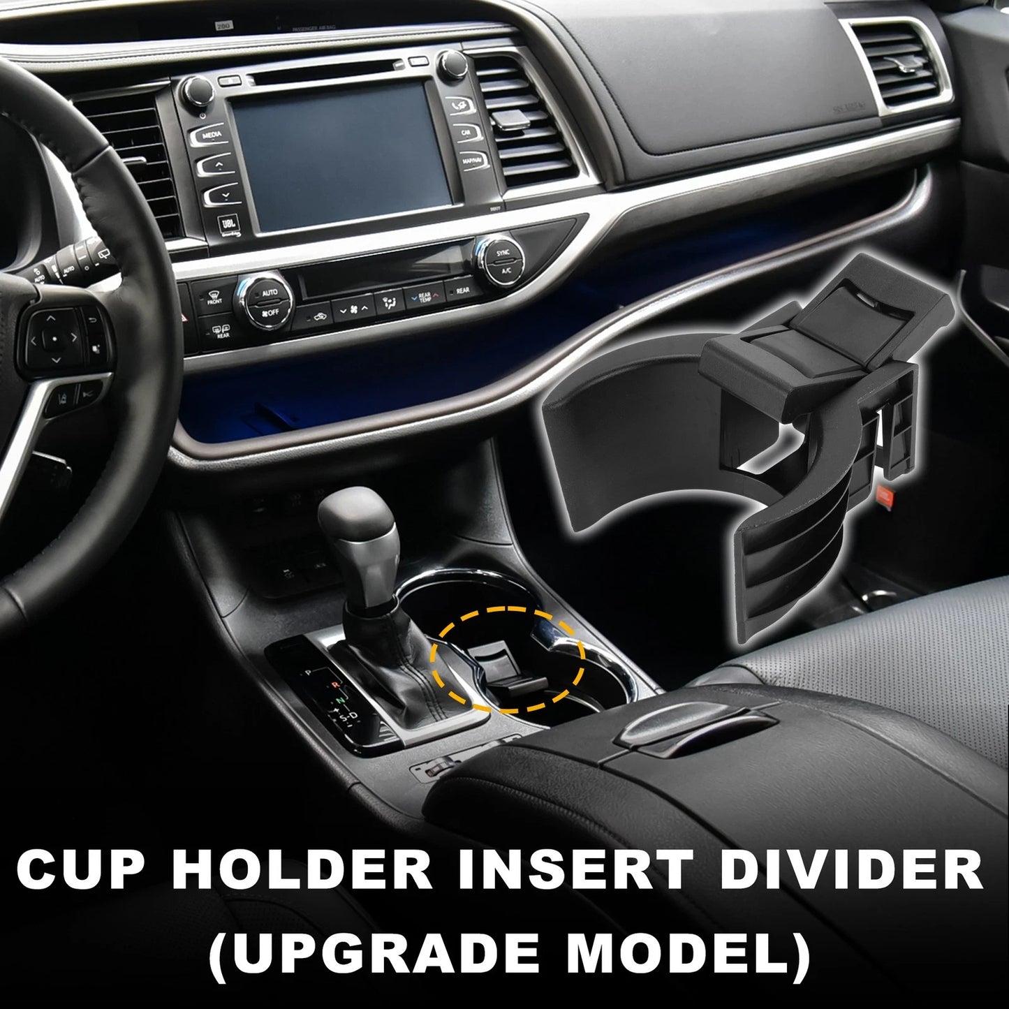 Cup Holder for Toyota Highlander (2001–2023) No. 556180E200C0 Black