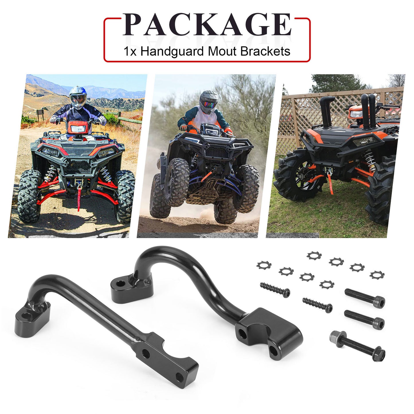 Handguard Mount Brackets Kit for Polaris Sportsman (500–1000)