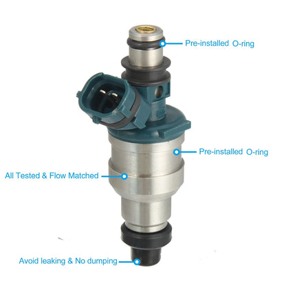 Set of 4 Fuel Injector Nozzles for Toyota Camry 2.0L 3S-FE (1987–1992)
