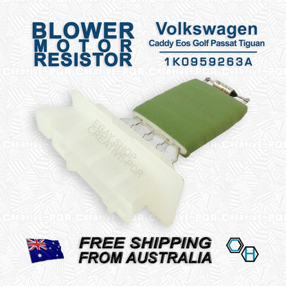Blower Motor Heater Fan Resistor for Volkswagen Caddy Eos Golf Passat Tiguan (2006–2021)