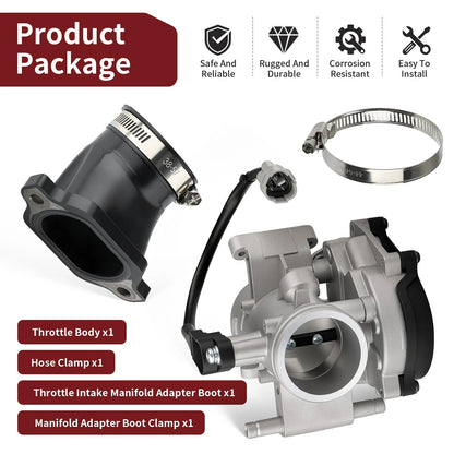 Throttle Body & Intake Manifold for Polaris Sportsman 800 X2 RZR 800 (2005–2014)