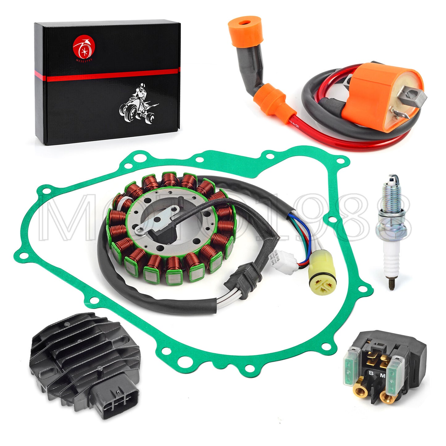 Stator & Rectifier Coil Relay Kit for Yamaha Kodiak 400 450 (2003–2006)