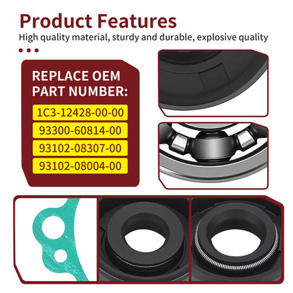 Water Pump Bearing Seal Gasket Kit for Yamaha YZ125X YZ125 (2005–2024)