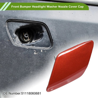 Front Left Washer Nozzle Cover Cap for BMW 428i Red (2014-2016)