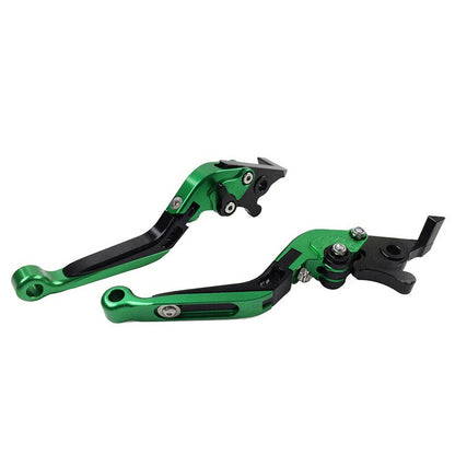 Extendable Brake Clutch Levers  Green for Kawasaki Z650 Z900 Ninja 17-22